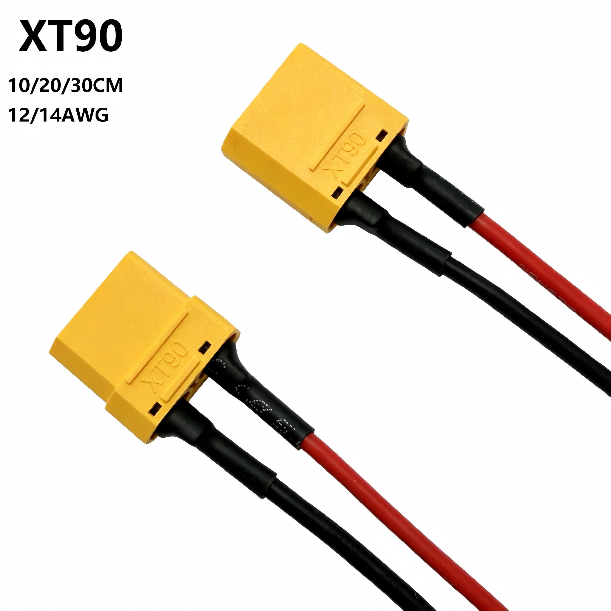 Fpv Drone Charger - Cabo Conector XT90 Macho-Fêmea 12/14AWG de