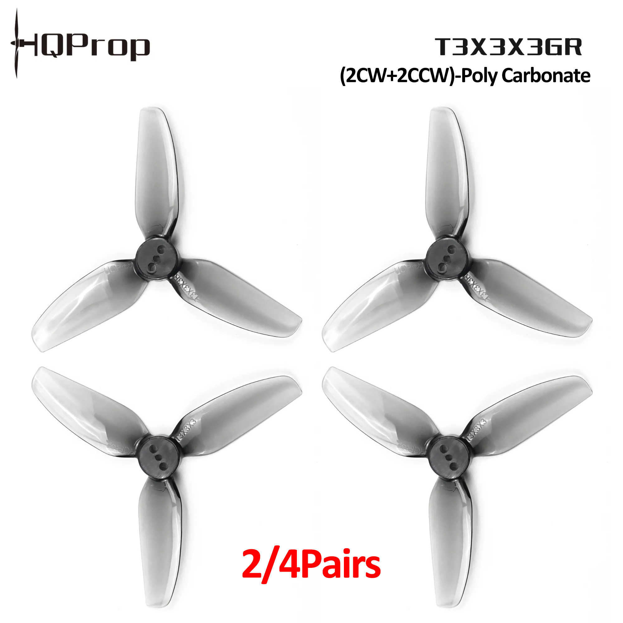 2/4 pares de hélices HQProp T3 - Fpv Drone Propeller avaliação e preço